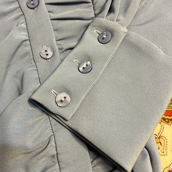 🆕 ZARA Form Fitting Draped Shirt Dress - Picture 9 of 11